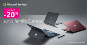 Lire la suite à propos de l’article Offres Microsoft Surface : jusqu’à -20%