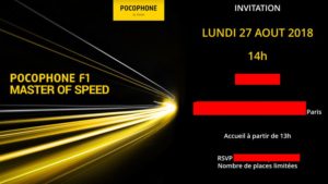 Lire la suite à propos de l’article Pocophone par Xiaomi : le F1 sera annoncé fin août 2018 en France