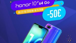 Lire la suite à propos de l’article Honor 10 : 50€ remboursés du 22 octobre au 18 novembre 2018