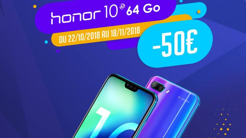 Lire la suite à propos de l’article Honor 10 : 50€ remboursés du 22 octobre au 18 novembre 2018