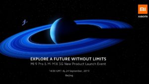 Lire la suite à propos de l’article Xiaomi tiendra une conférence le 24 septembre 2019 pour présenter le Mi 9 Pro, Mi MIX 5G, MIUI 11 etc…
