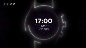 Lire la suite à propos de l’article Zepp dévoilera une nouvelle montre connectée le 17 novembre 2020
