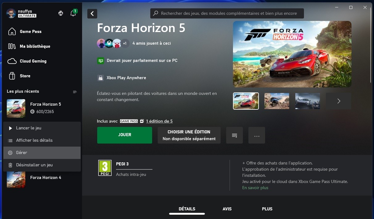 Forza Horizon 5 Xbox Game Pass PC