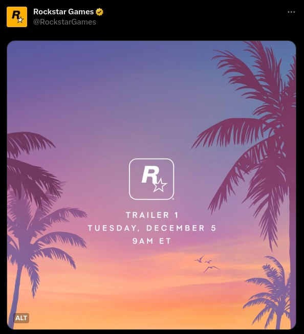 Rockstar GTA 6 Twitter