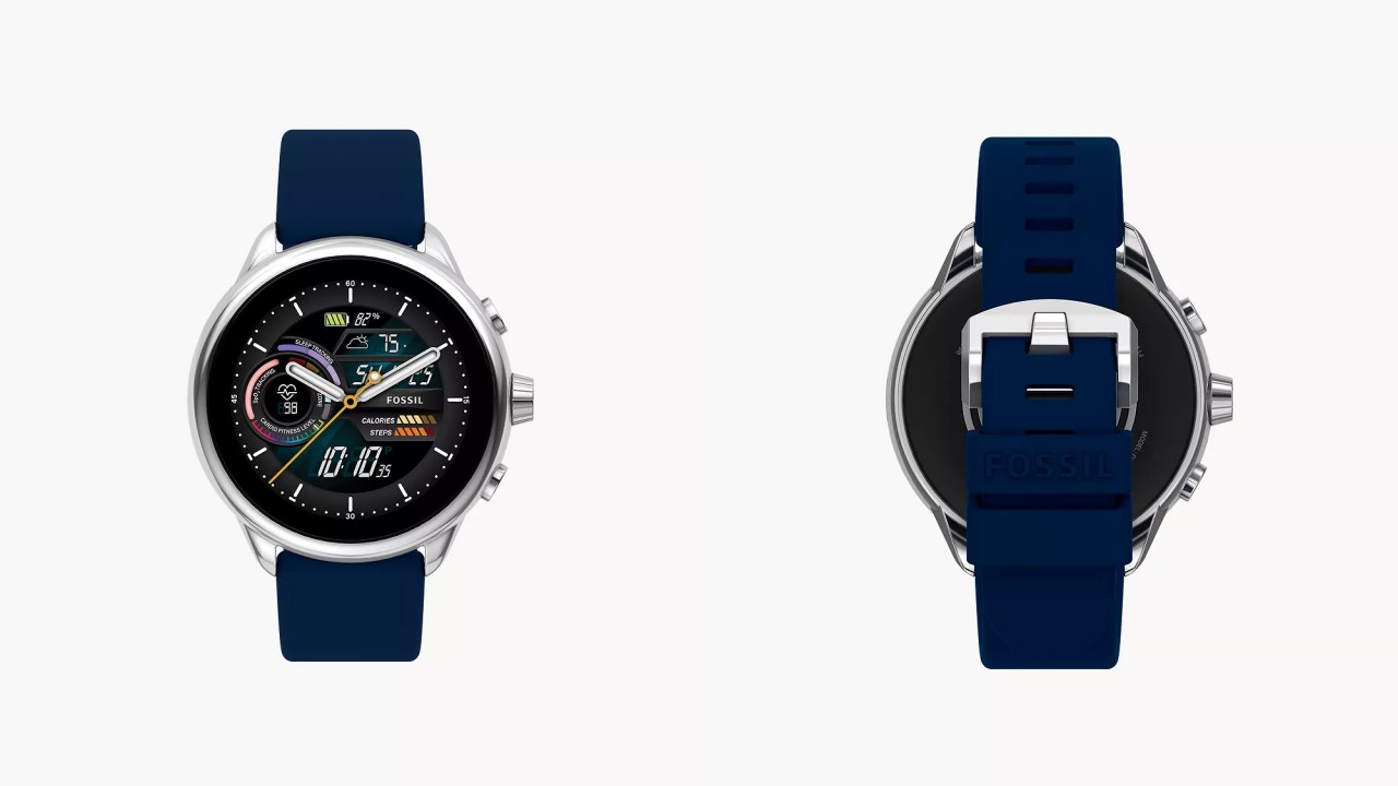 Face avant et arrière de la montre connectée Fossil Gen 6