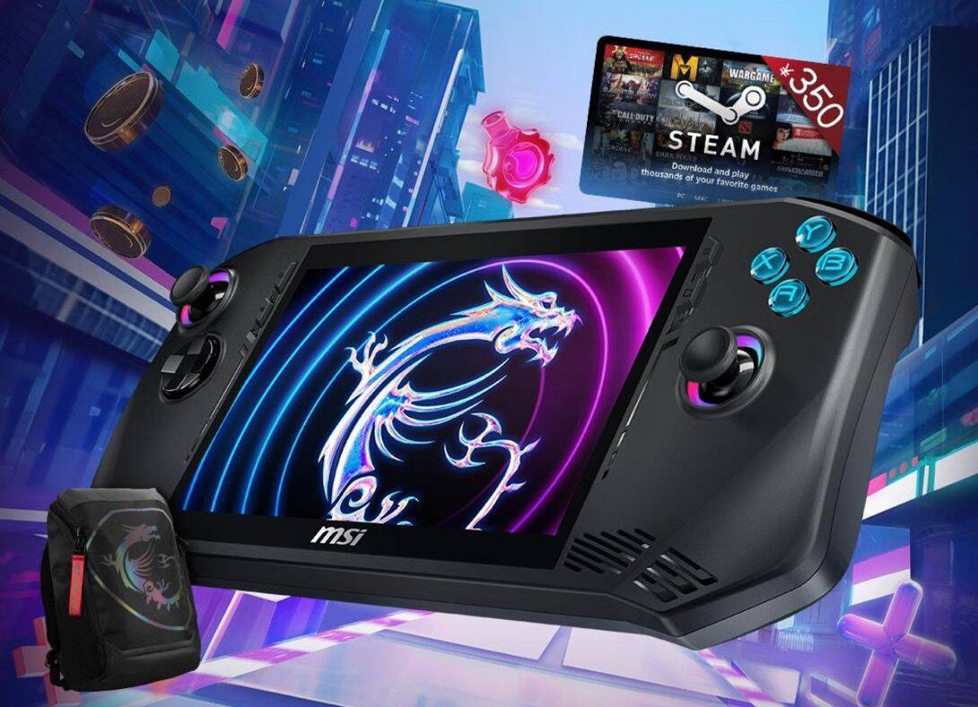 Console portable MSI Claw et magasin de jeux Steam