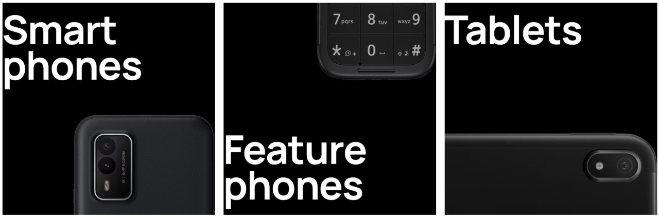 Smartphones, Features Phones, Tablets by HMD