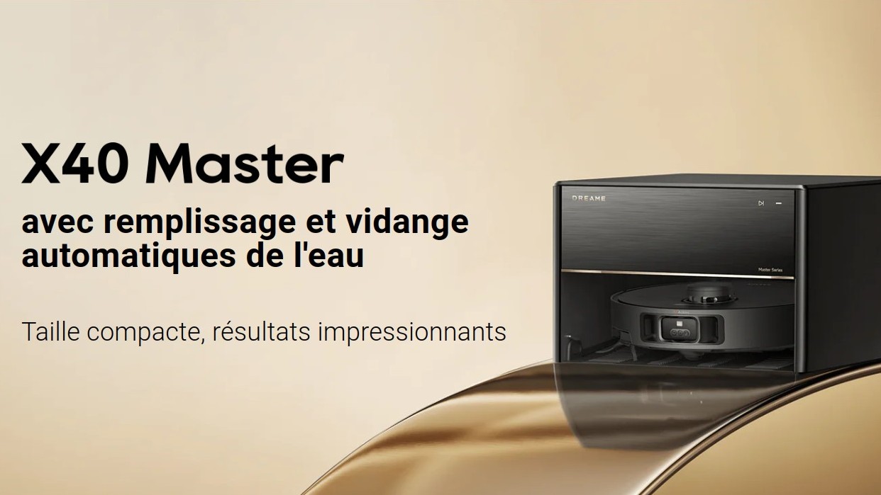 Lire la suite à propos de l’article Dreame X40 Master : le robot aspirateur laveur avec une mini base
