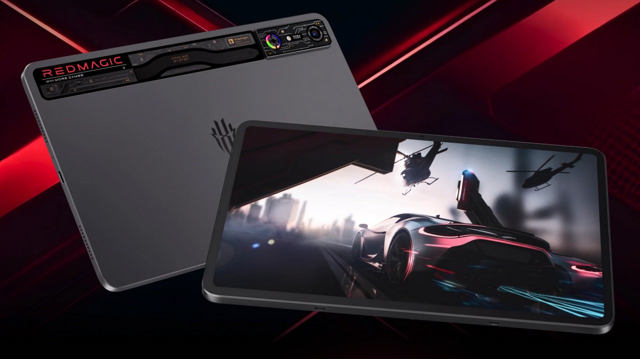 Rendu avant et arrière de la tablette gaming REDMAGIC Nova