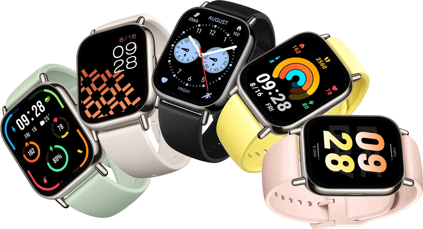 Tous les coloris de la Redmi Watch 5 Lite