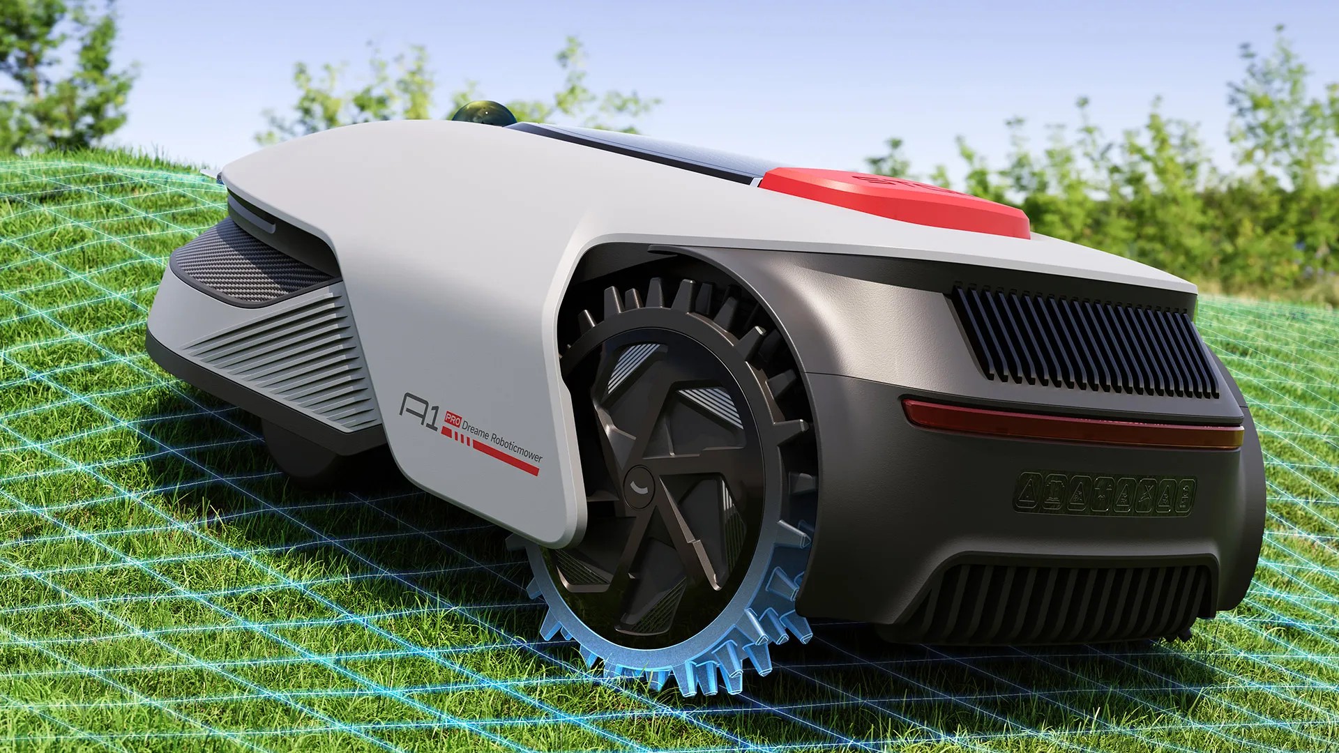 Dreame A1 Pro roues tout terrain