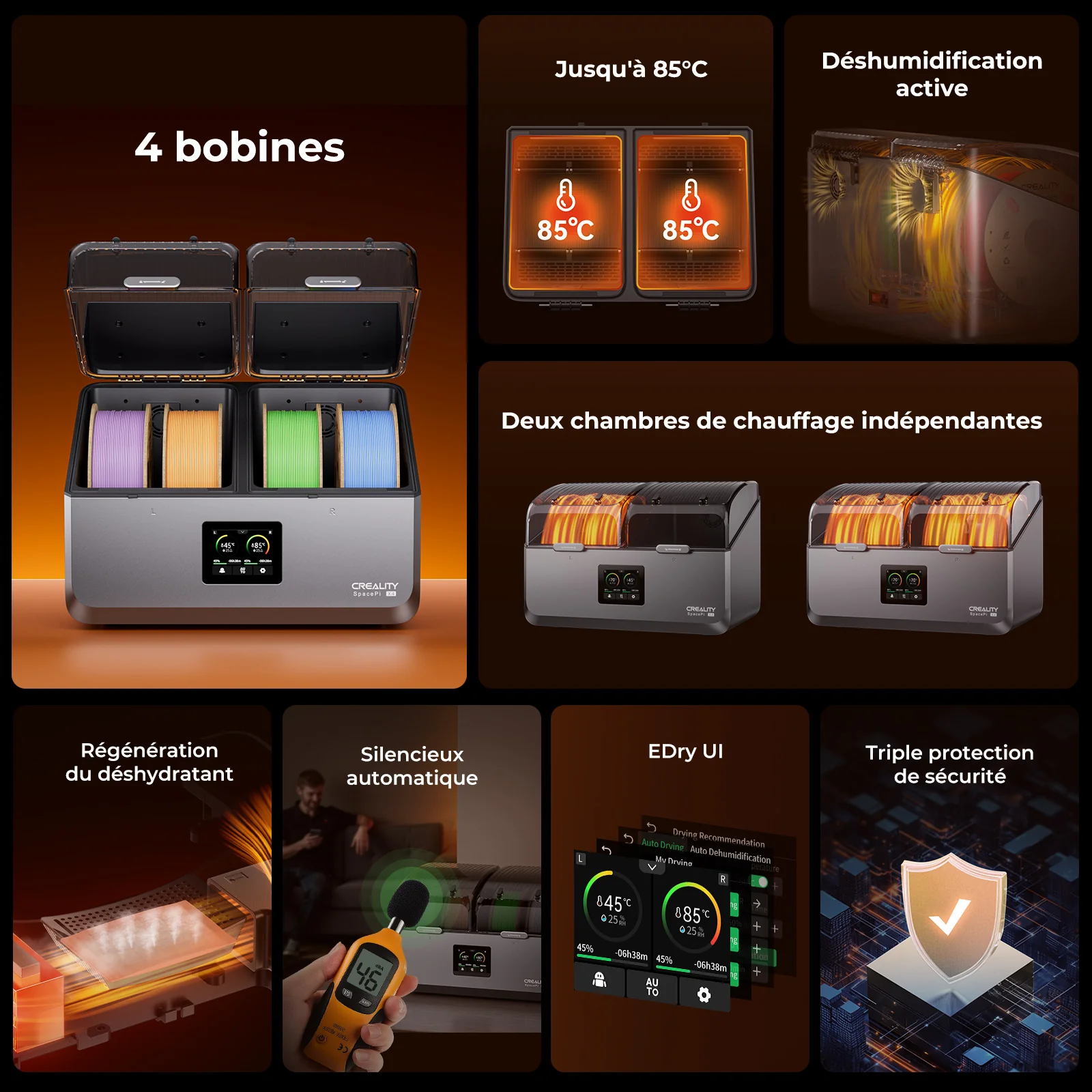 Caractéristiques du Creality SpacePi X4