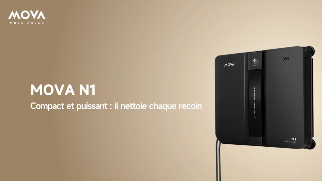 You are currently viewing MOVA N1 : un robot lave-vitres compact et puissant
