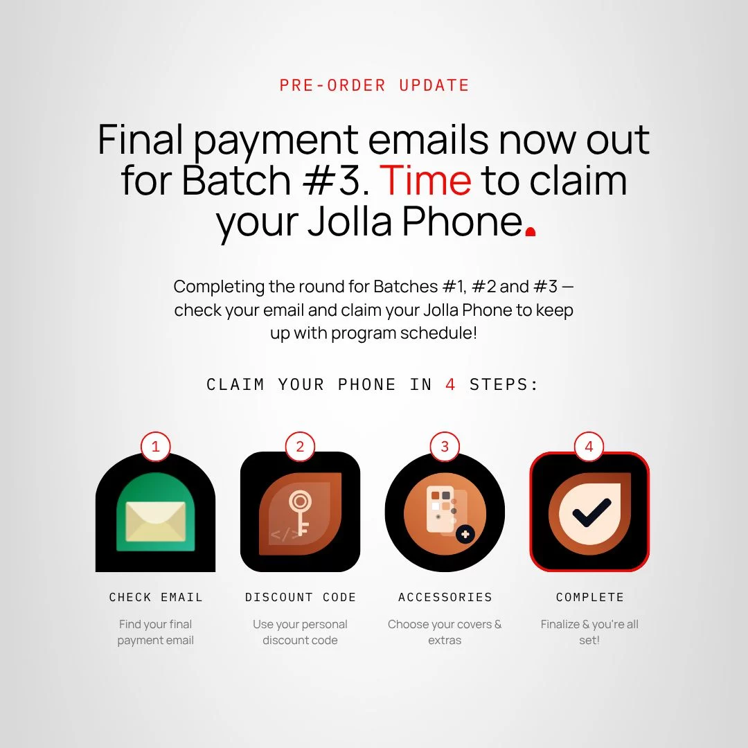 publication de jolla pour finaliser le paiement de la campagne de financement participatif du Jolla Phone (2026)